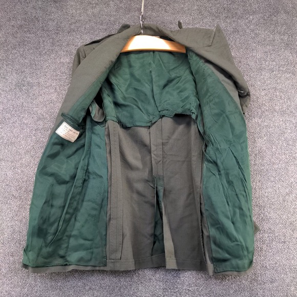 U.S. Army Tropical Dress Coat Green Size 34 Short Poly Wool Blend Uniform - Picture 2 of 14